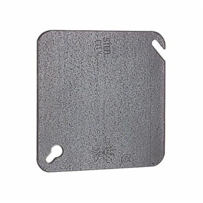 Thomas & Betts Steel City® 52-C-1 Outlet Box Cover, 4 in L x 4 in W, Blank/Flat Cover, Steel